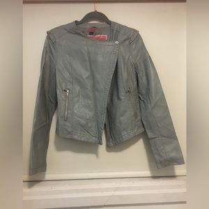 Grey Bomber Style Jacket